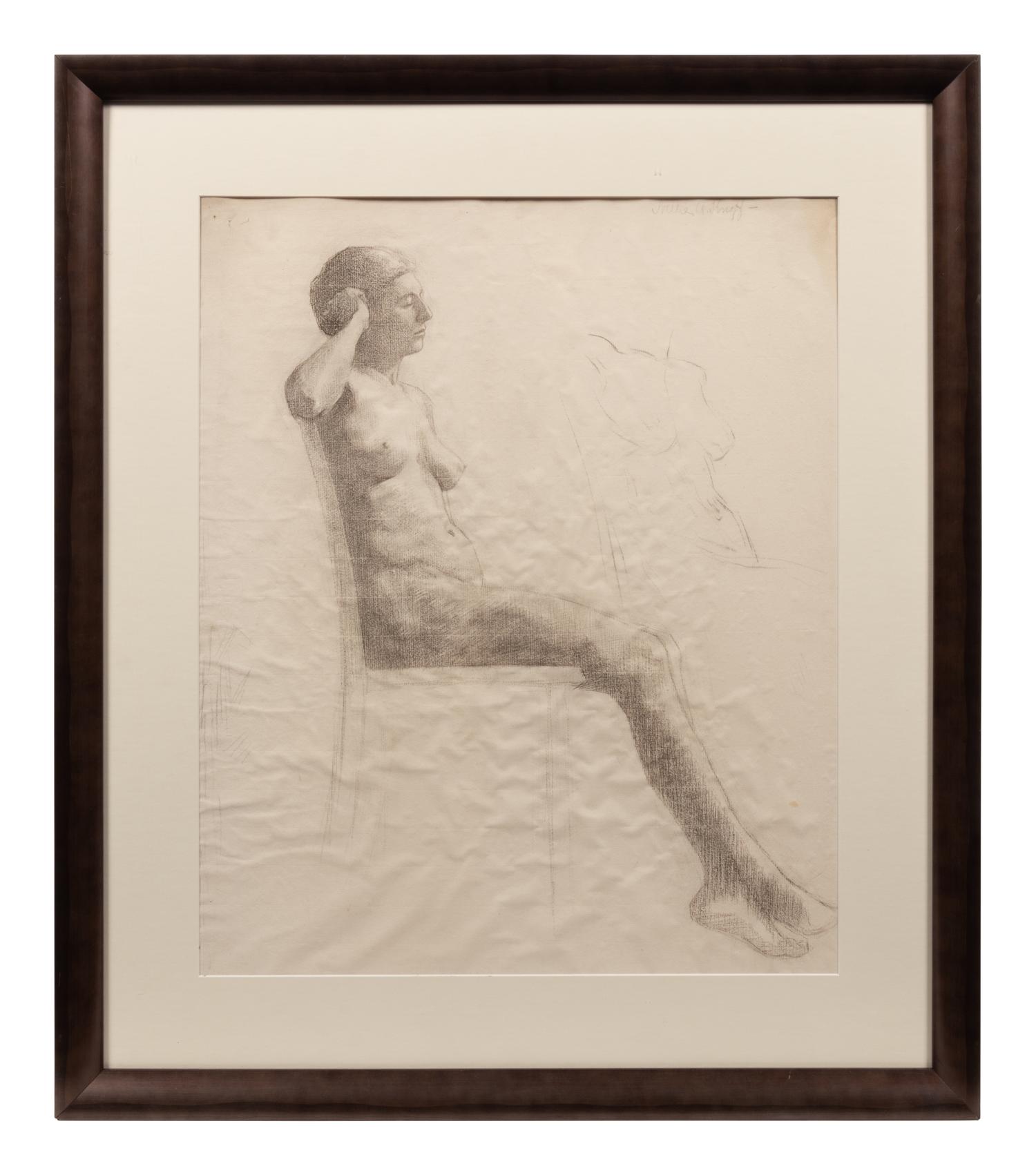 Nude Figures (a pair of works)