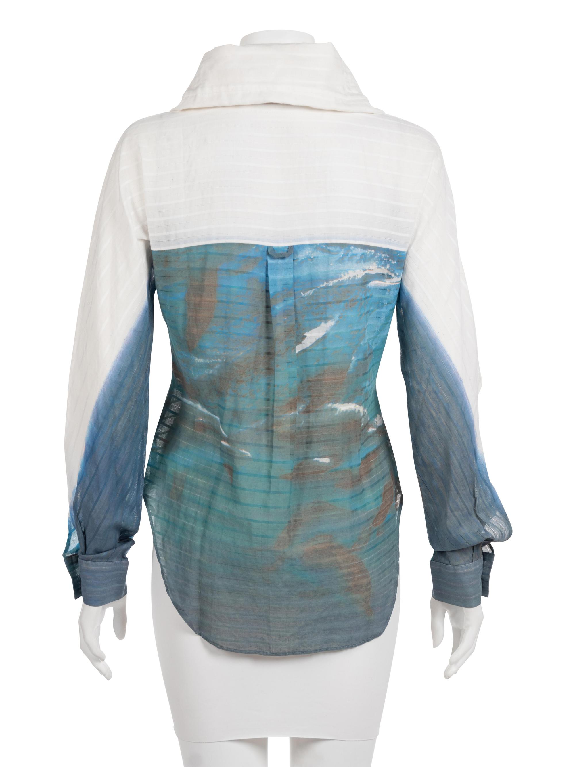Alexander McQueen Printed Collared Shirt, 2000s