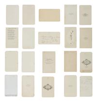 [CIVIL WAR]. A large collection of CDVs descended directly in the family of Vice President Hannibal Hamlin, incl. portraits of Hamlin family members, Civil War officers, politicians, artists, and celebrities.