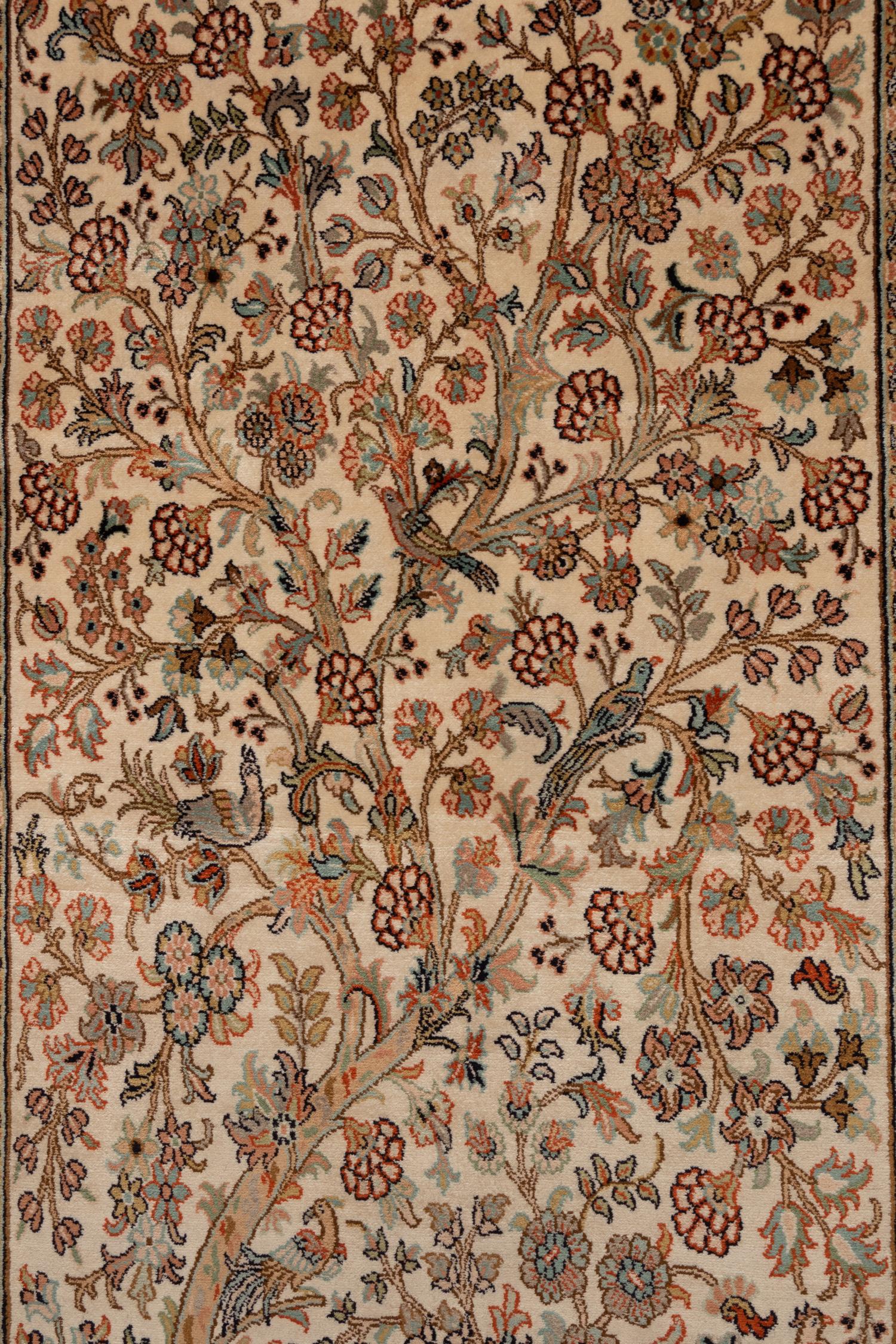 An Indian Silk "Tree of Life" Rug