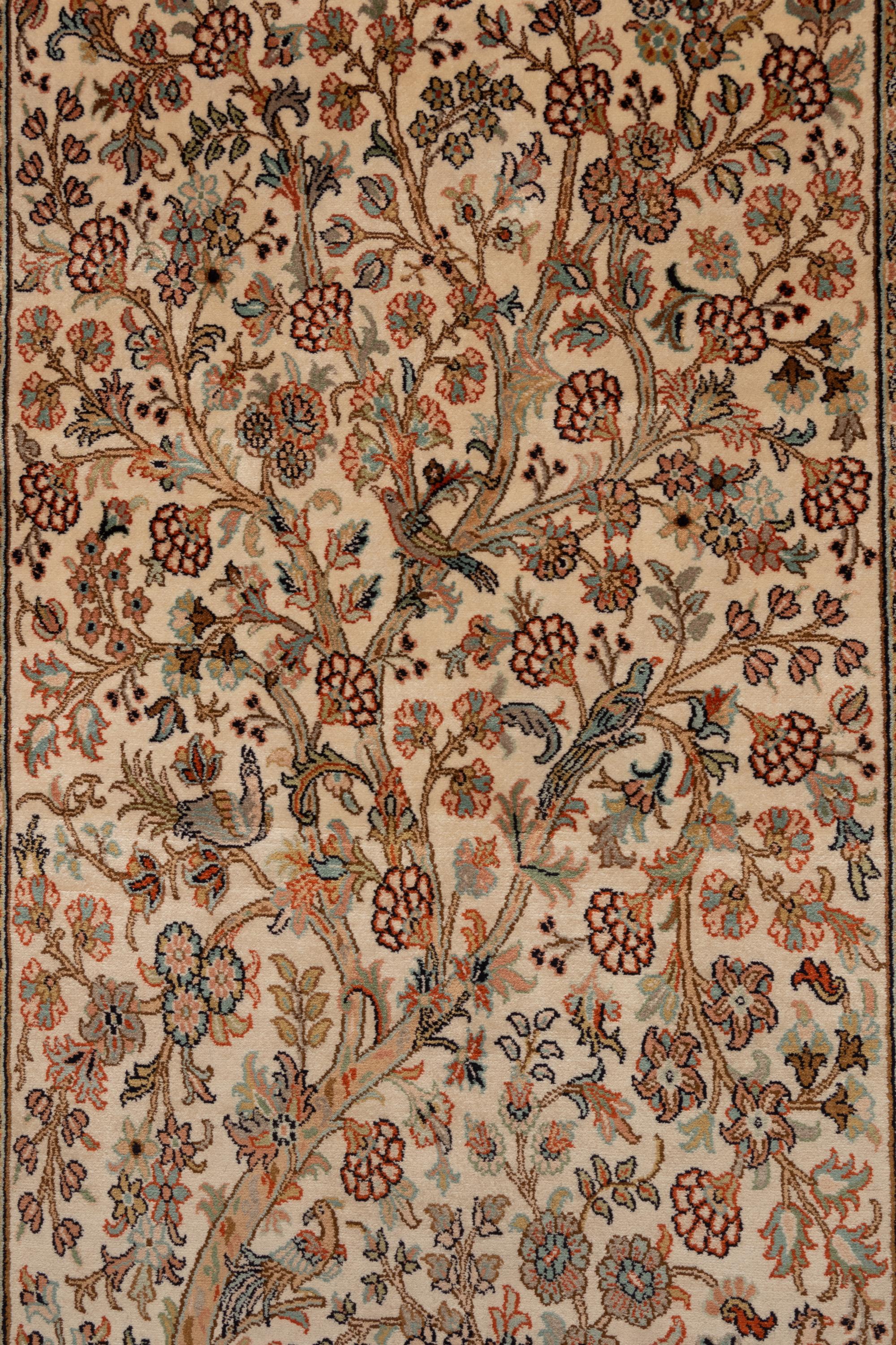 An Indian Silk "Tree of Life" Rug