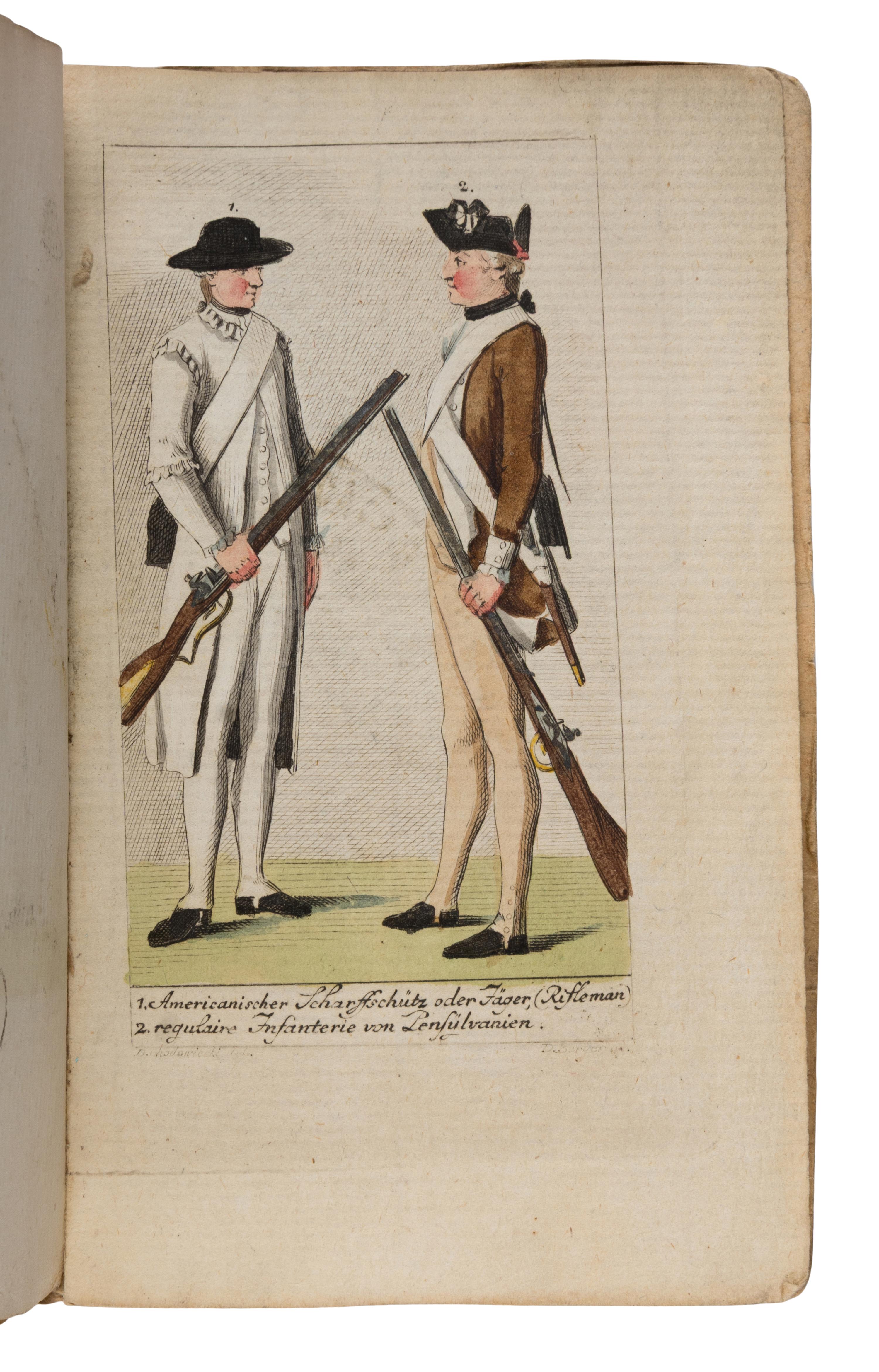 Sprengel, Matthias Christian (1746-1803). Allgemeines historisches Taschenbuch...der Revolution von Nord-America. Berlin: Haude & Spener, [1784].