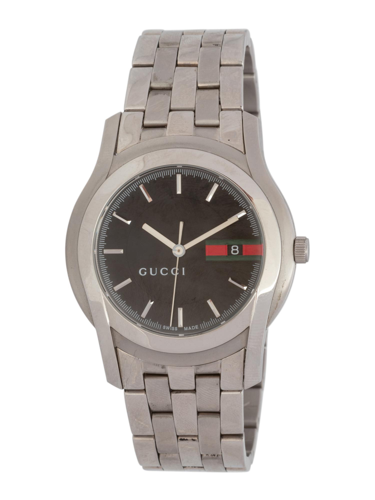 Gucci Stainless Steel 5500 XL Unisex Wrist Watch