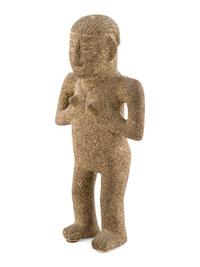 A Costa Rican Stone Female Figure