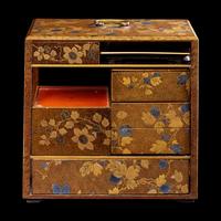 A Japanese Gold Lacquer Portable Picnic Set, Sagejubako