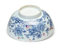 A Chinese Porcelain 'Flower and Butterfly' Punch Bowl