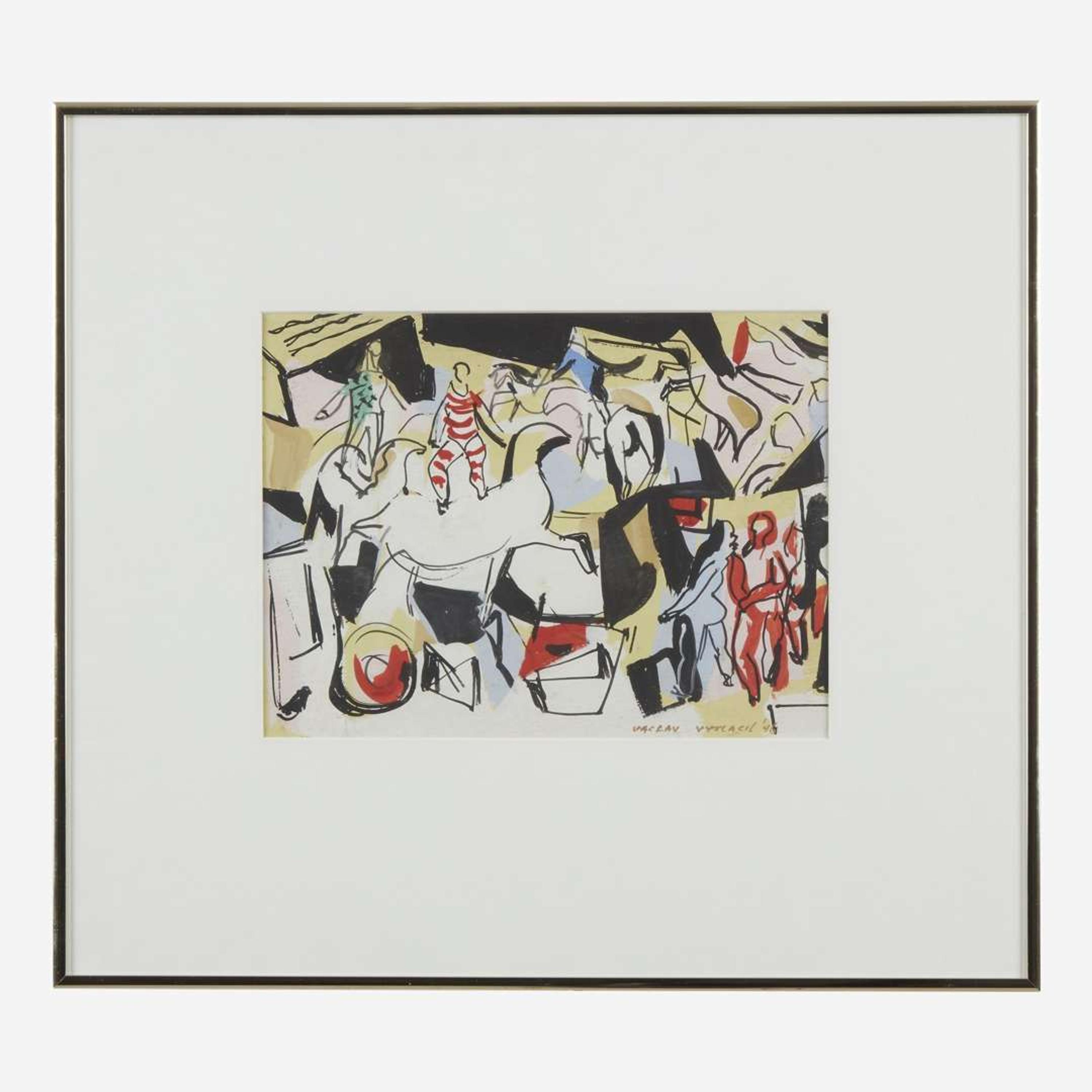 Vaclav Vytlacil (American, 1892-1984) Circus Scene