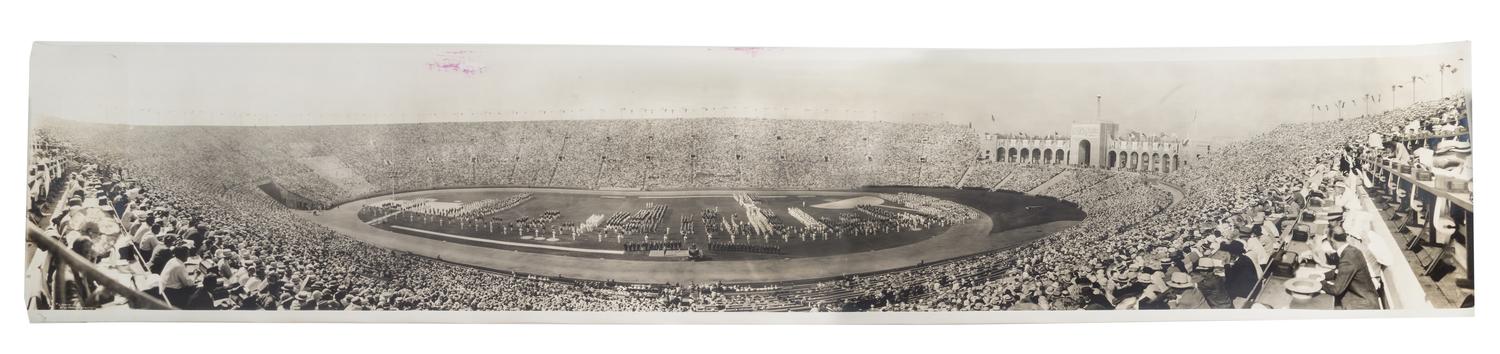 A 1932 Olympic Games Panoramic Photograph 80 x 16 inches.