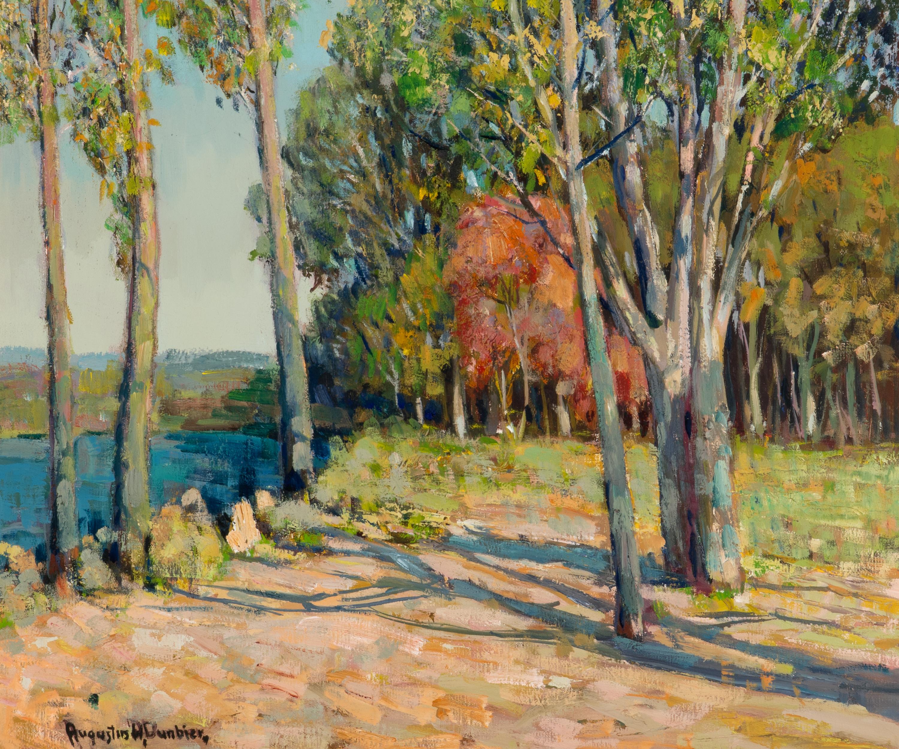Augustus William Dunbier (American, 1888–1977) — A First Sign of Autumn