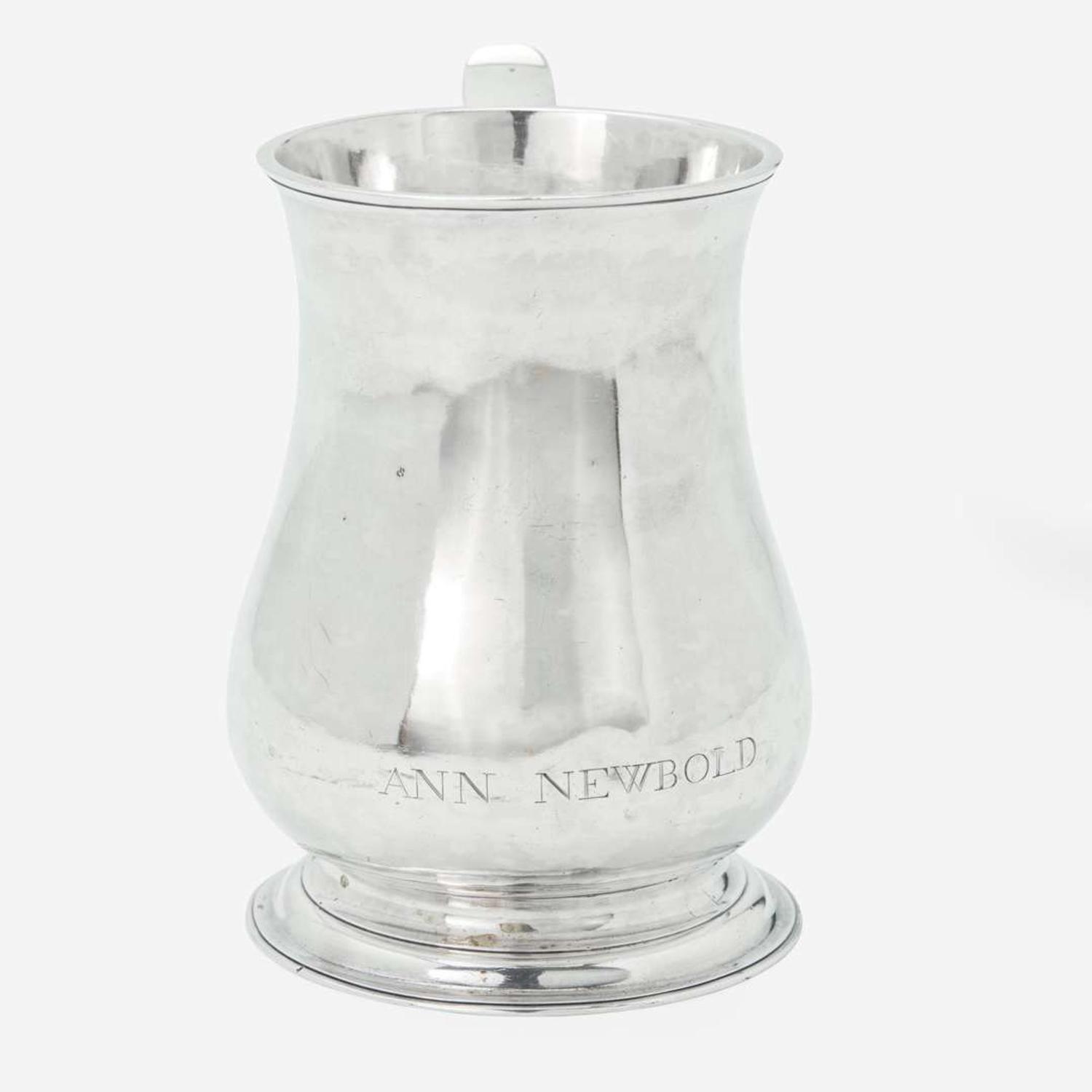 A silver cann Philip Syng, Jr. (1703-1789), Philadelphia, PA, circa 1750