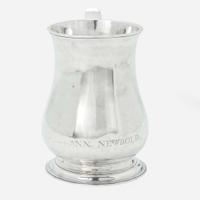A silver cann Philip Syng, Jr. (1703-1789), Philadelphia, PA, circa 1750