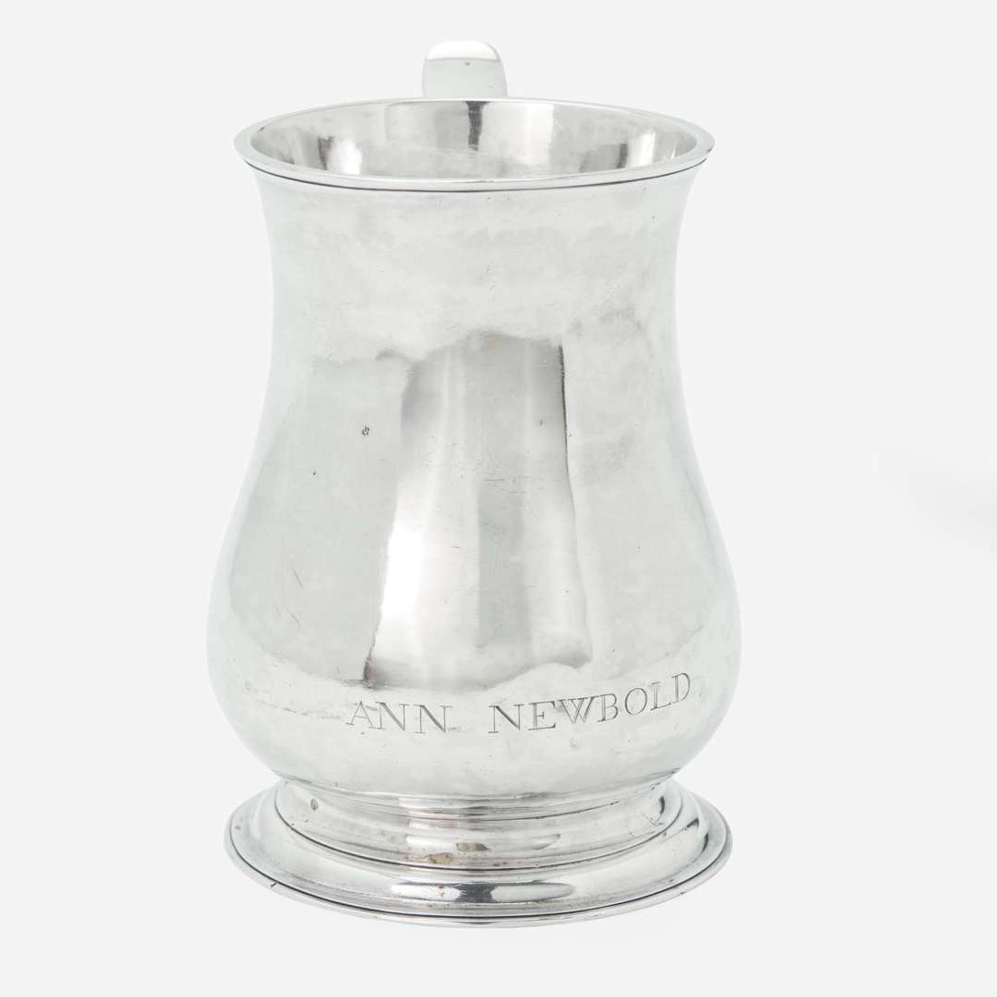 A silver cann Philip Syng, Jr. (1703-1789), Philadelphia, PA, circa 1750