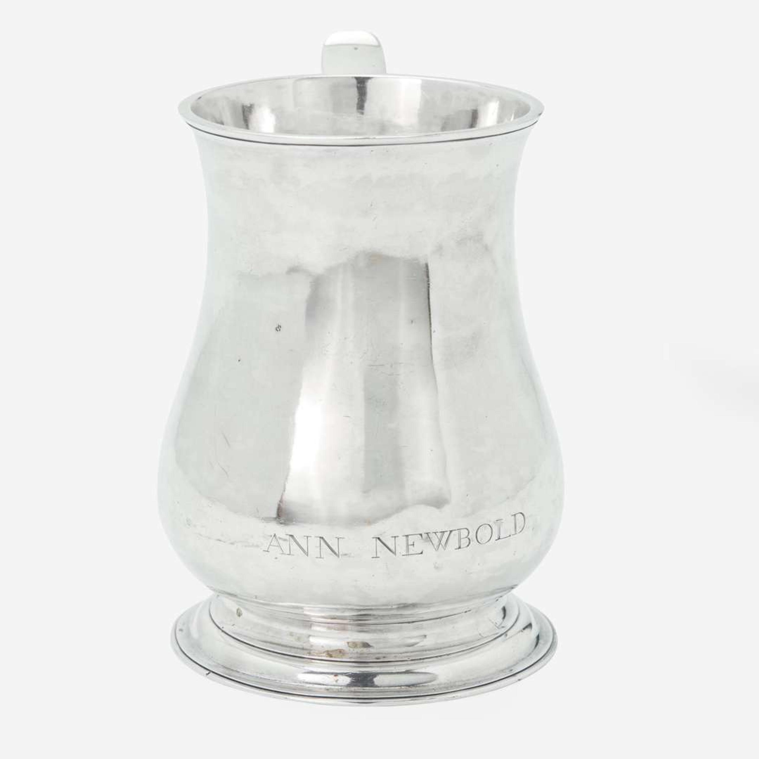 A silver cann Philip Syng, Jr. (1703-1789), Philadelphia, PA, circa 1750