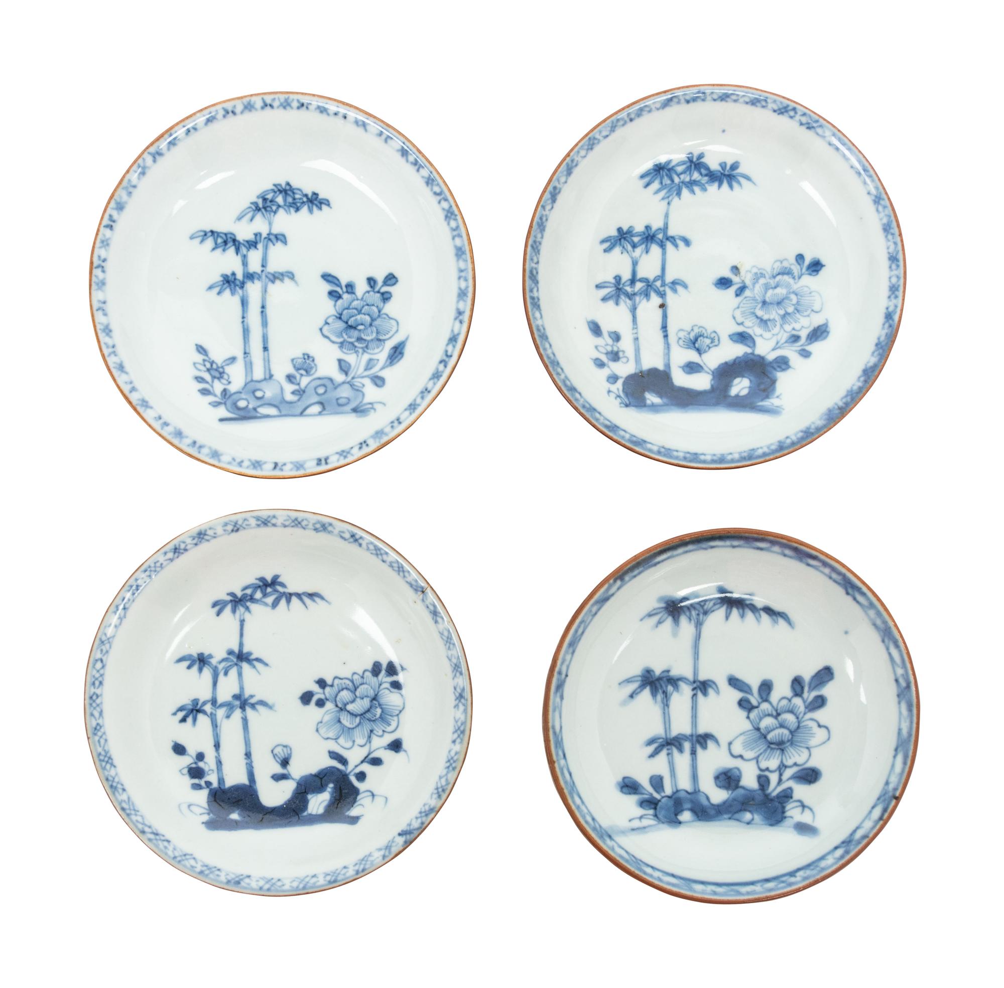 A Group of 26 Export Blue and White Porcelain Wares from the Nanking Cargo