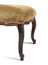 A Set of Six Louis XV Style Walnut Side Chairs