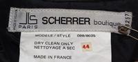 A Jean Louis Scherrer Black Velvet Evening Jacket, Size 44.
