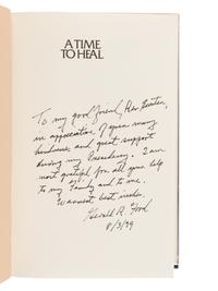 FORD, Gerald R. (1913-2006). A Time to Heal. New York: Harper & Row, 1979.
