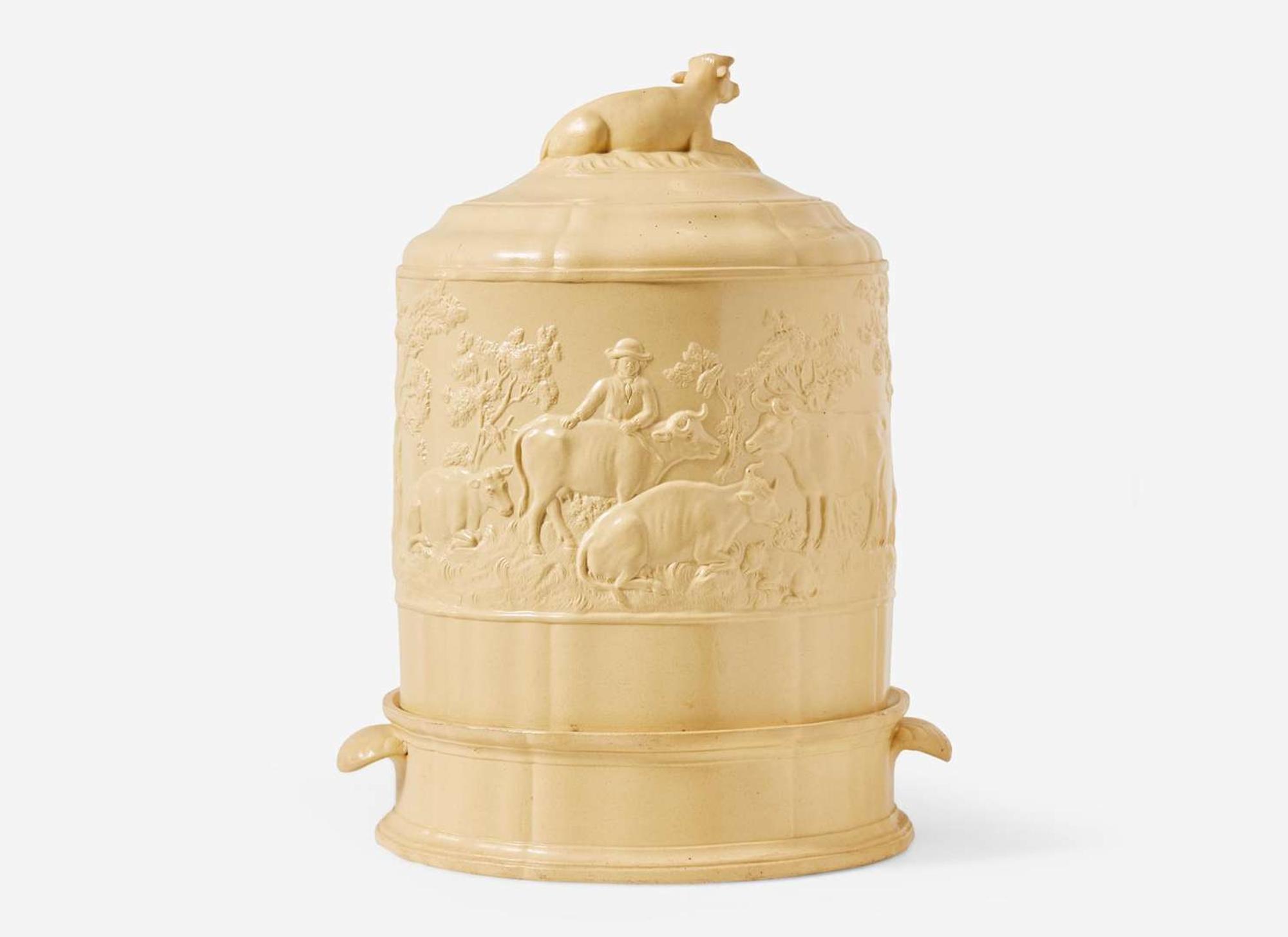 A Wedgwood Caneware Cheese Dish and Cover,