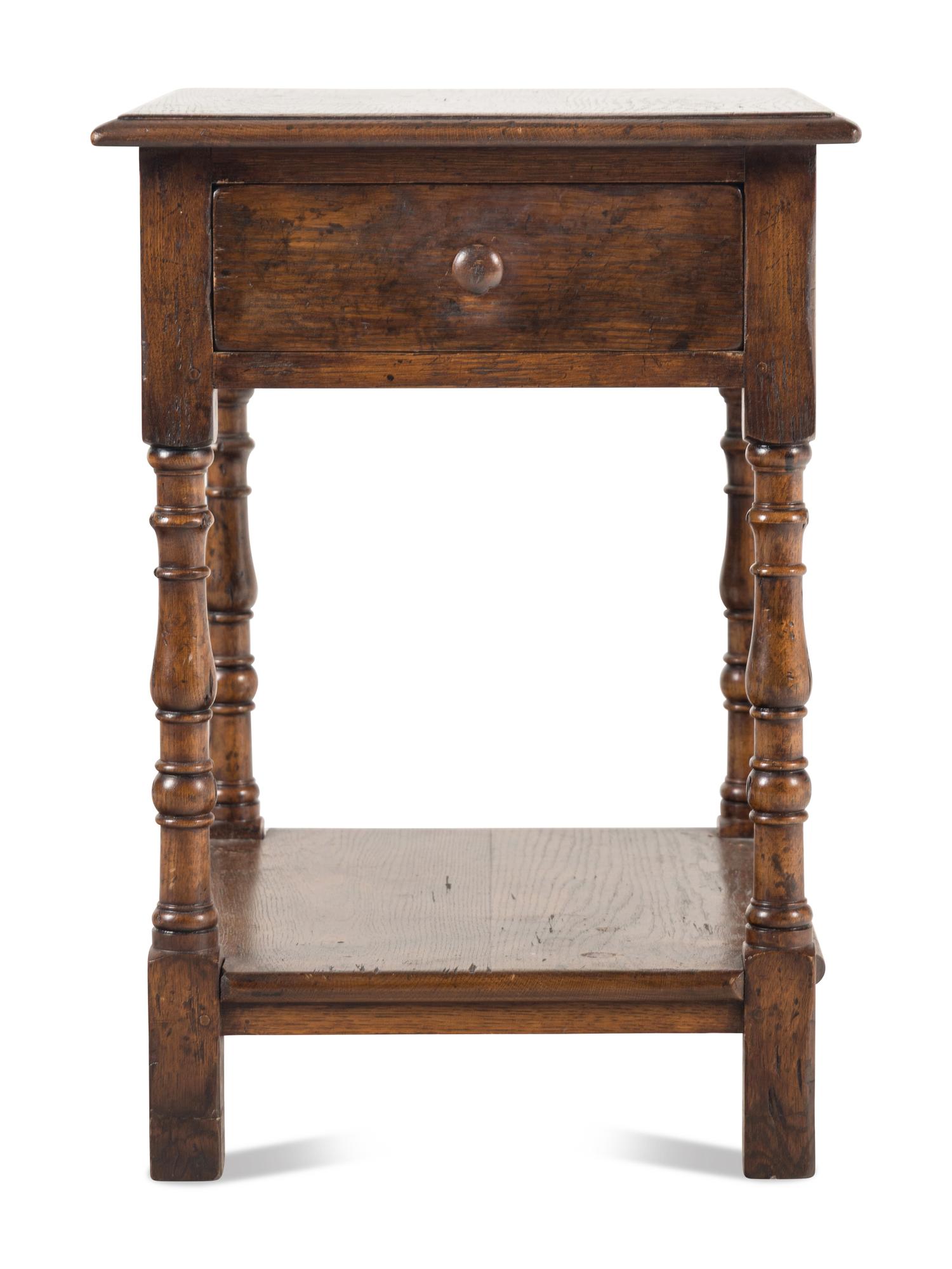 An English Oak End Table