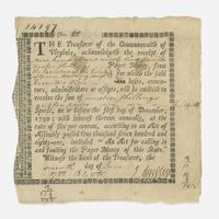 [American Revolution] Commonwealth of Virginia Loan Office Certificate