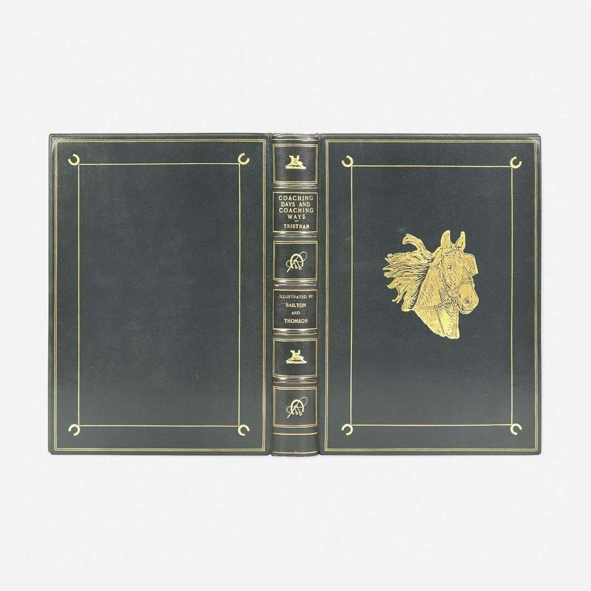 [Fine Bindings] [Bennett] Tristram, W. Outram Coaching Days and Coaching Ways