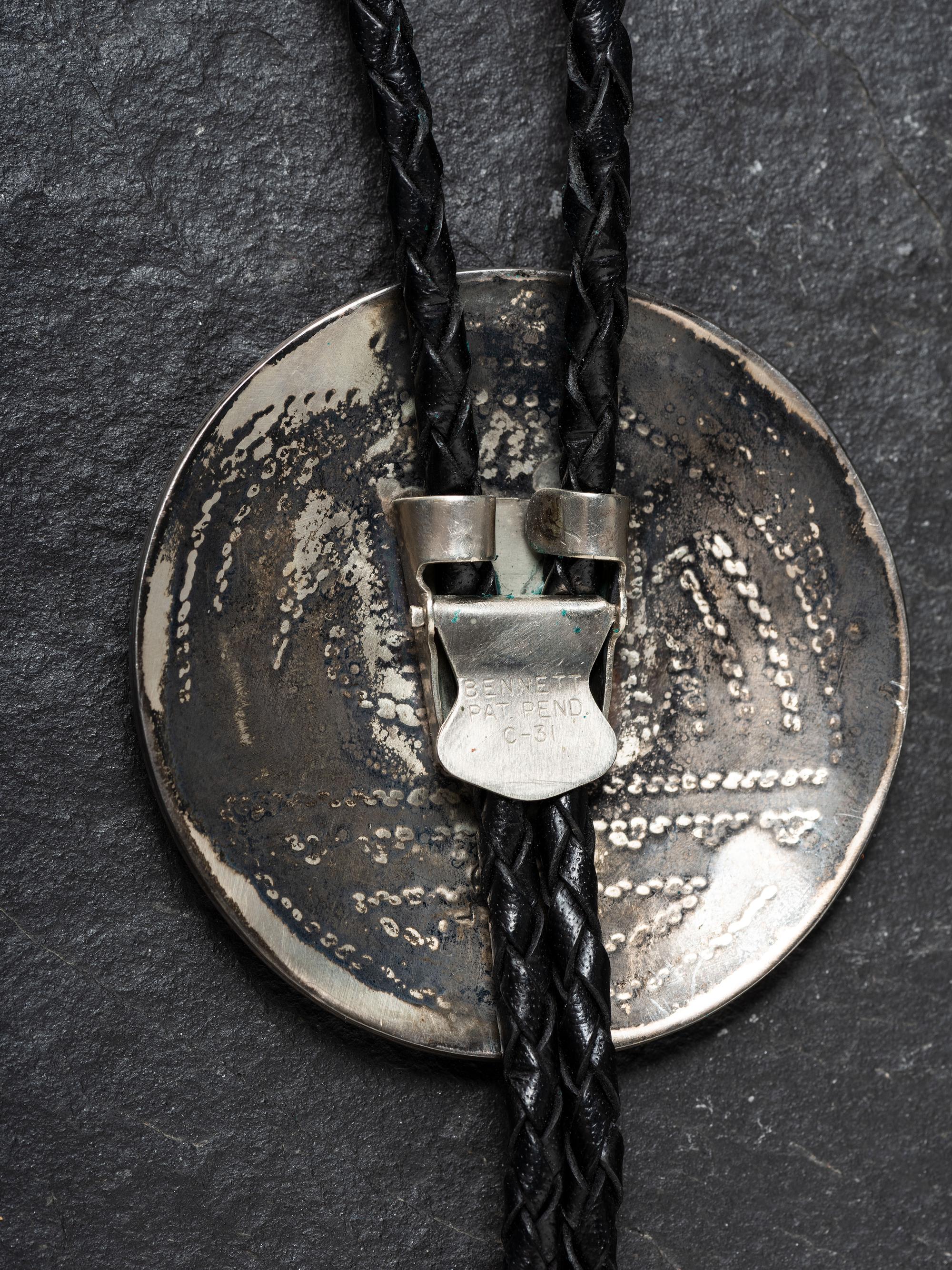 Sterling Silver and Mosaic Inlay Bolo Tie, PLUS