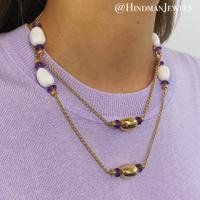 BVLGARI, AMETHYST AND CERAMIC 'MEDITERRANEAN EDEN' SET