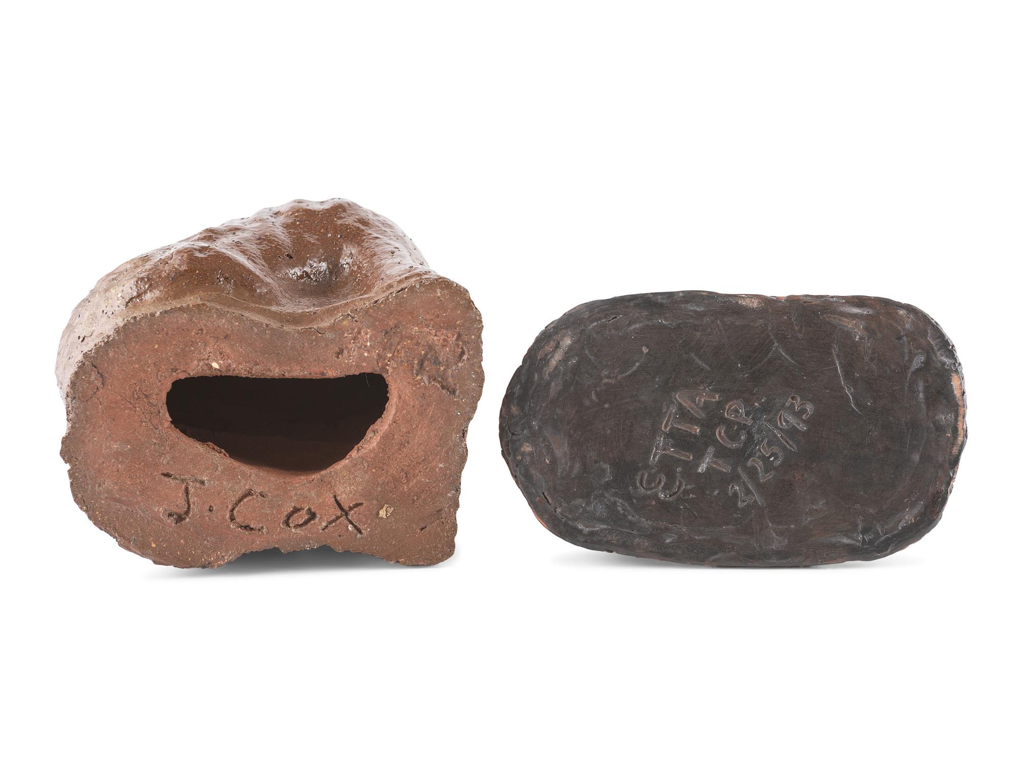 A Group of Sewer Tile and Redware Animal Figures