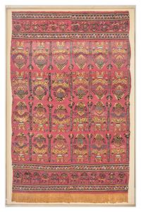 A Chimu Unku Textile with Warriors Carrying Heads