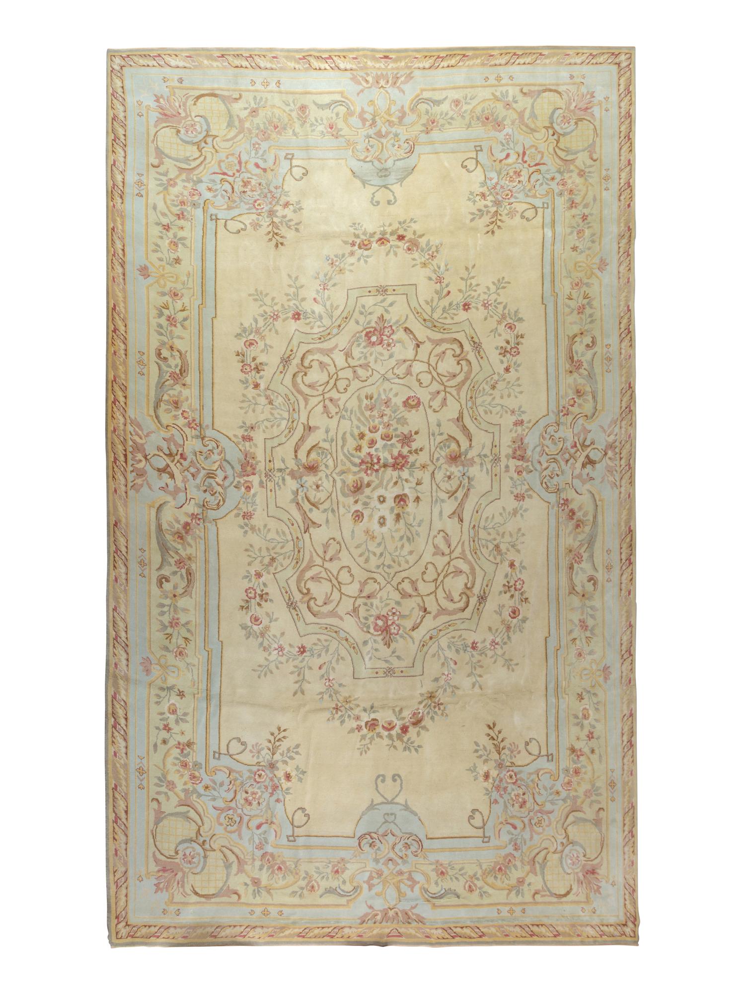 An Aubusson Style Wool Rug