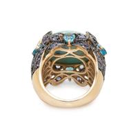 TURQUOISE AND MULTIGEM RING
