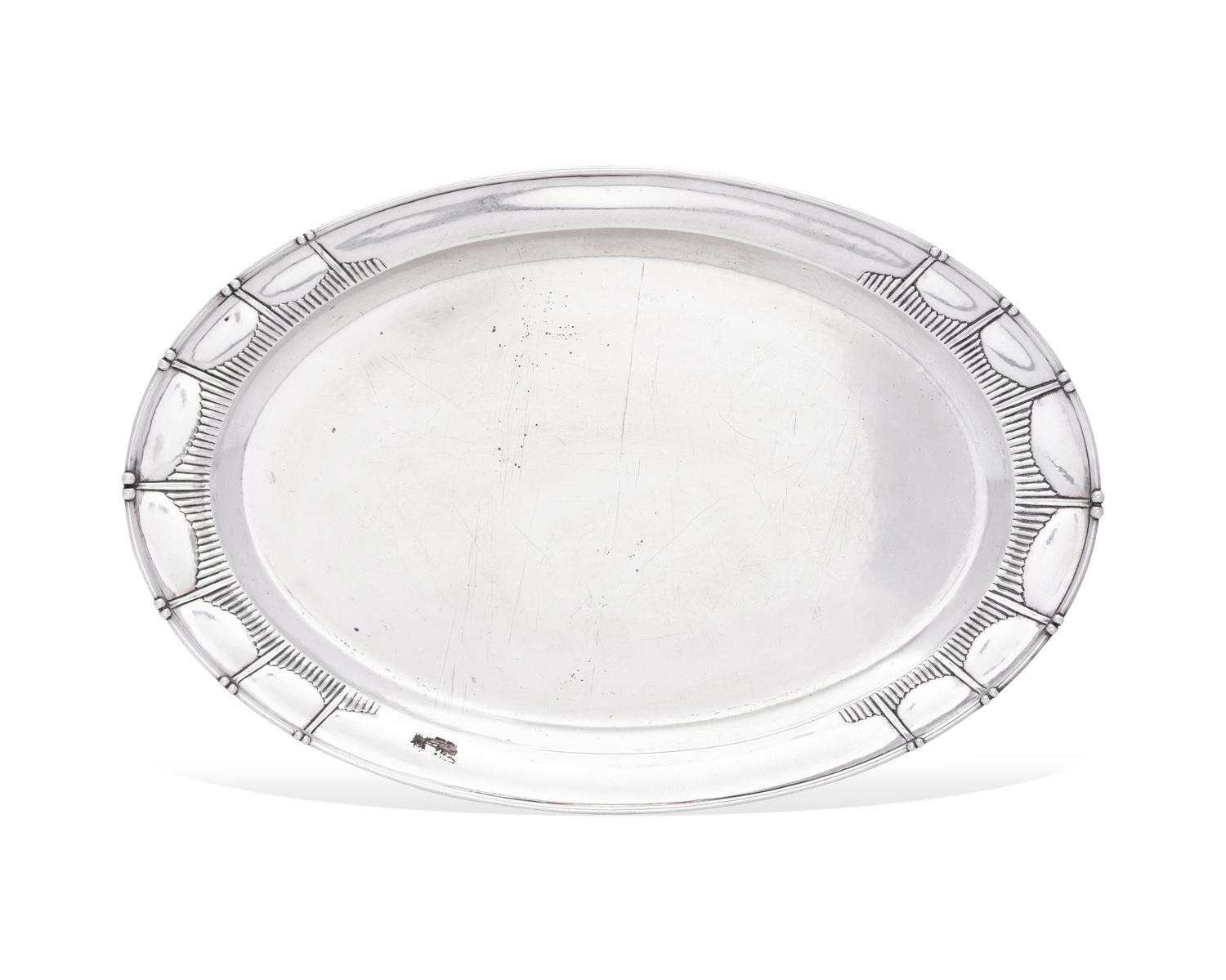 A Johan Rohde Designed Georg Jensen Silver Tray