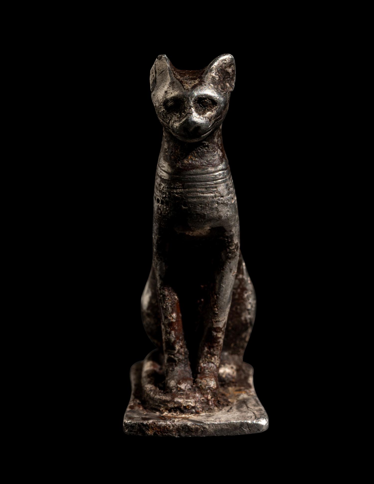 An Egyptian Silver Cat