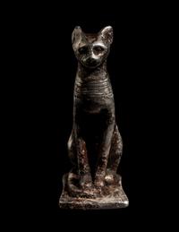 An Egyptian Silver Cat