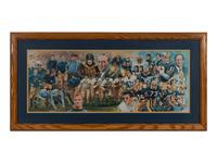 A Group of Three University of Pittsburgh Artworks Formerly Displayed at Mike Ditka’s Restaurant