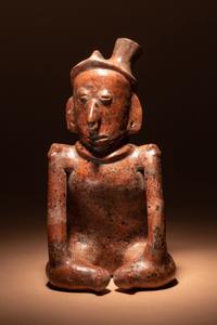 A Colima Terracotta Seated Figure