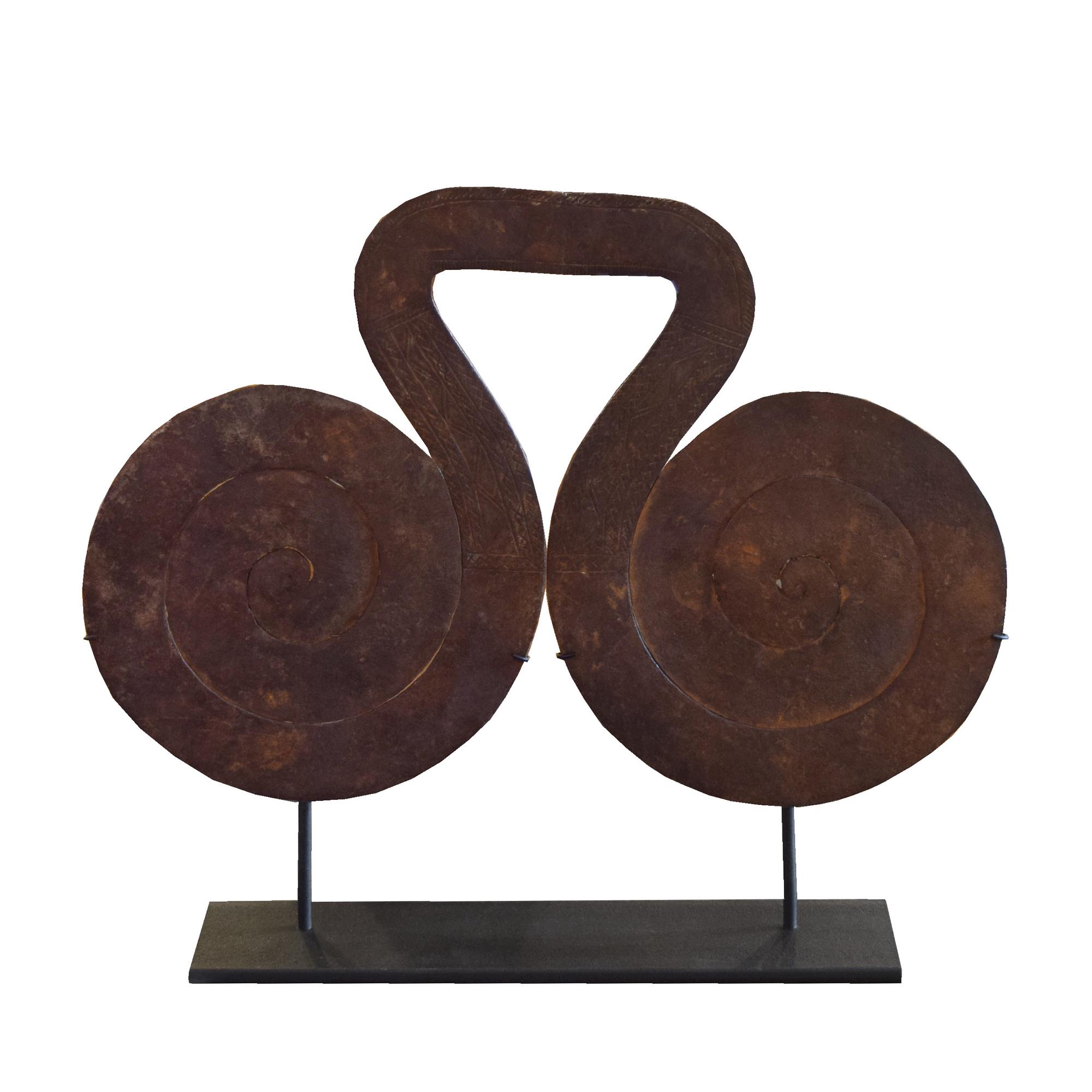 Wrought Iron Currency 13" W x 2.5" D x 11" H — Cameroon, 20th Century