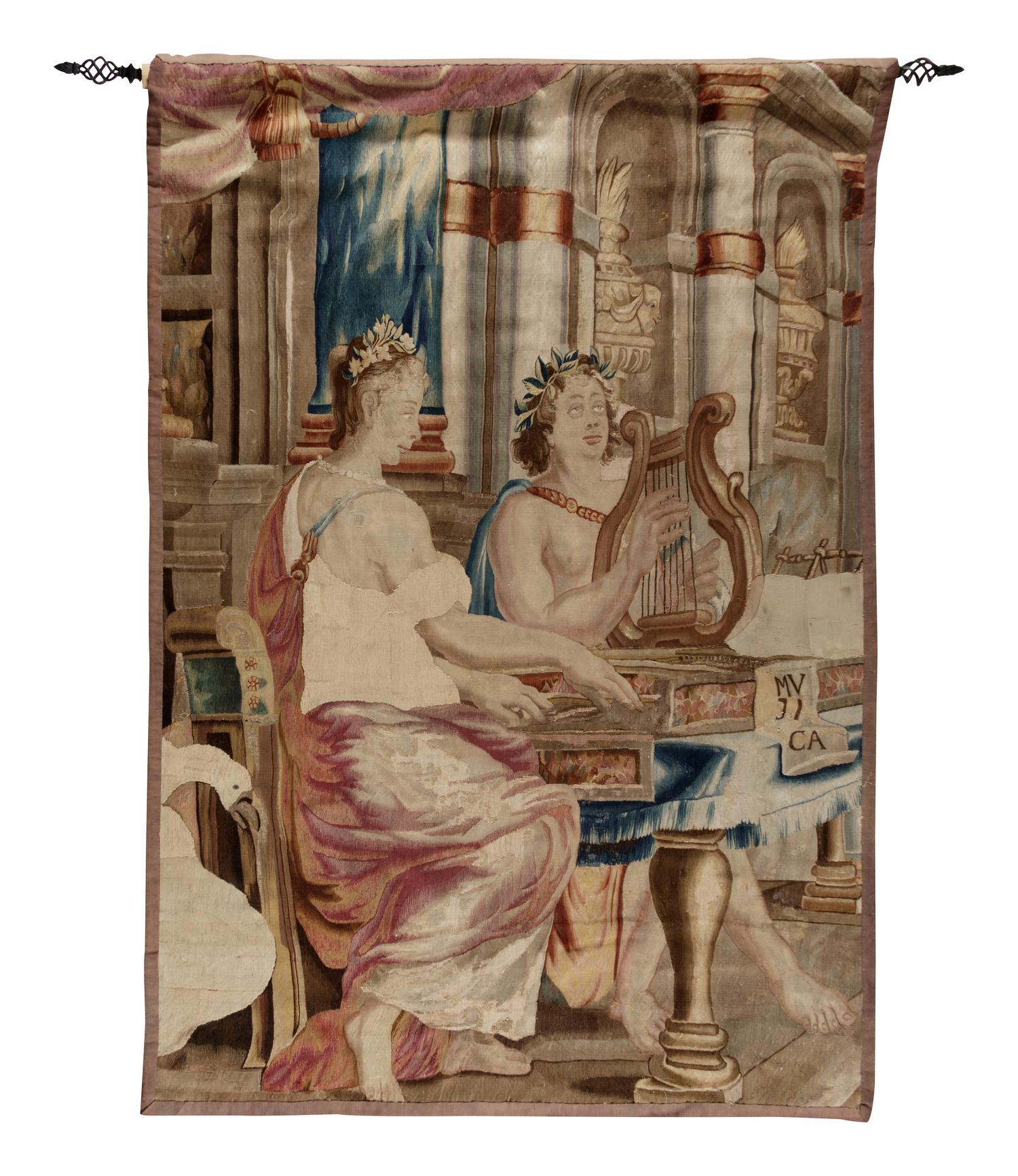 A Continental Wool Tapestry