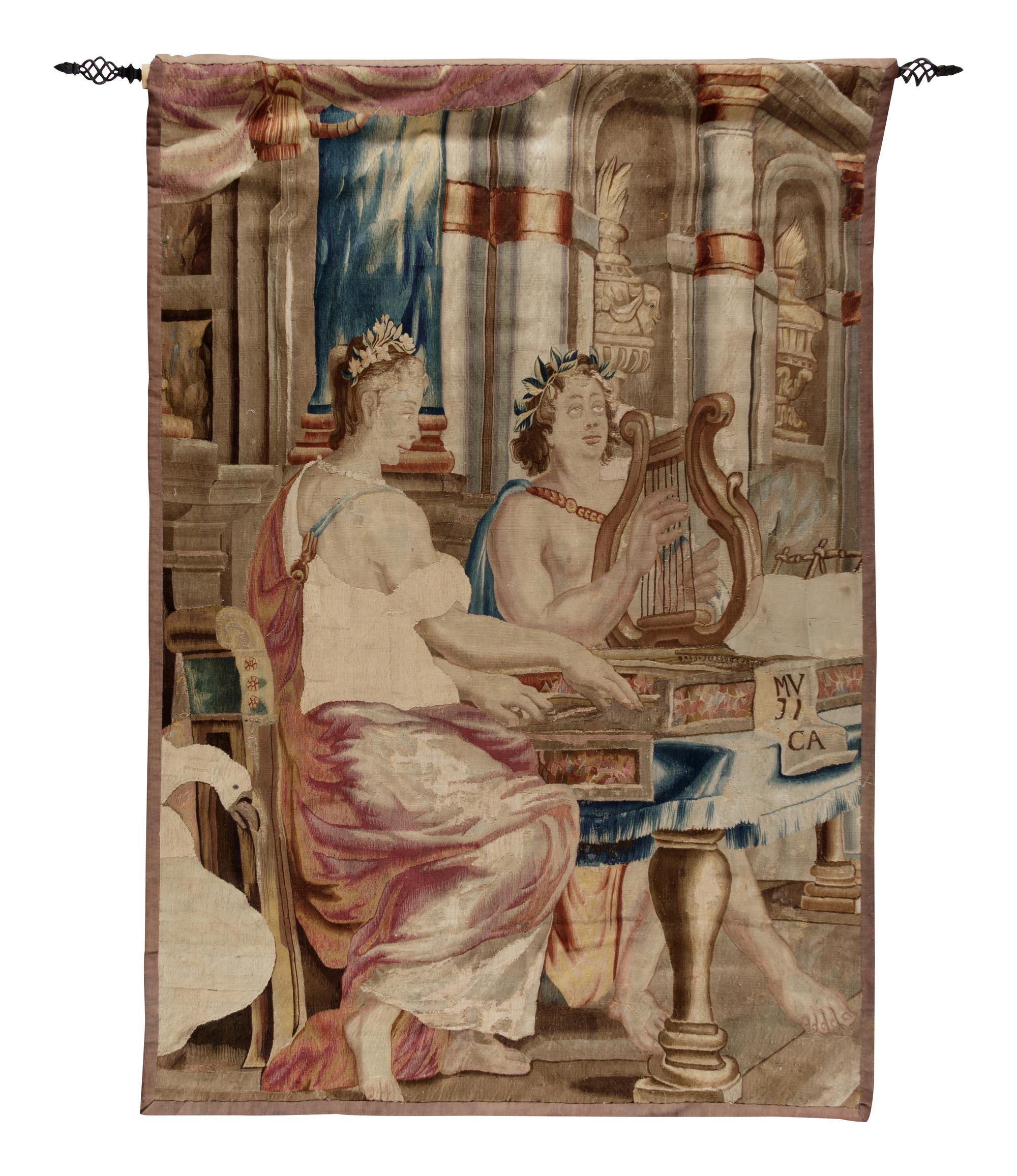 A Continental Wool Tapestry