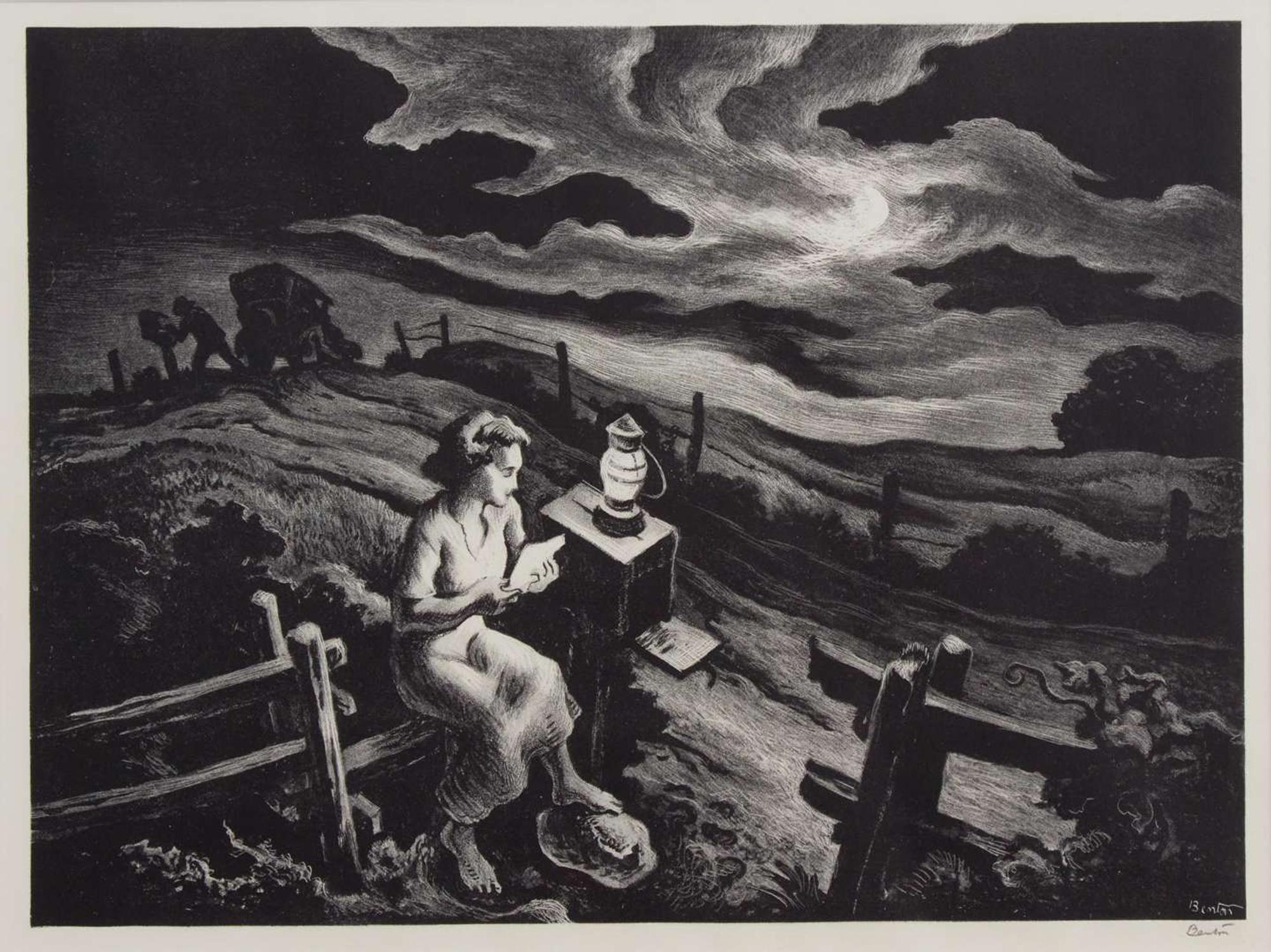 Thomas Hart Benton (American, 1889–1975) - A Letter from Overseas