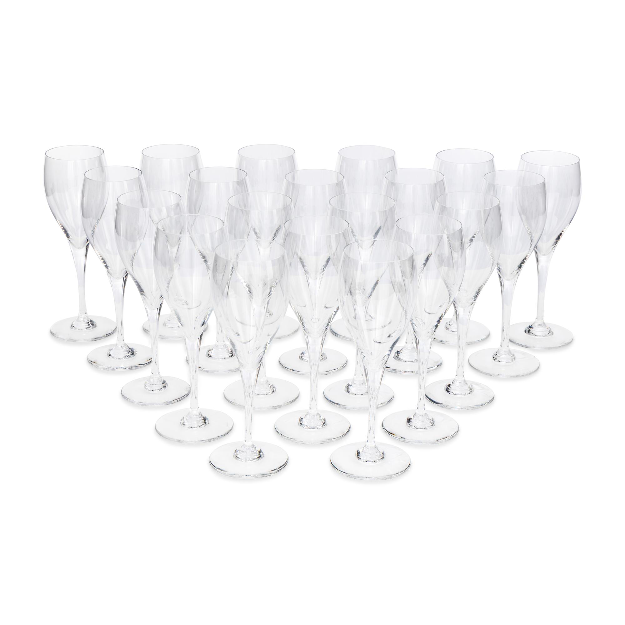 A Set of Twenty Baccarat St. Rémy Water Goblets