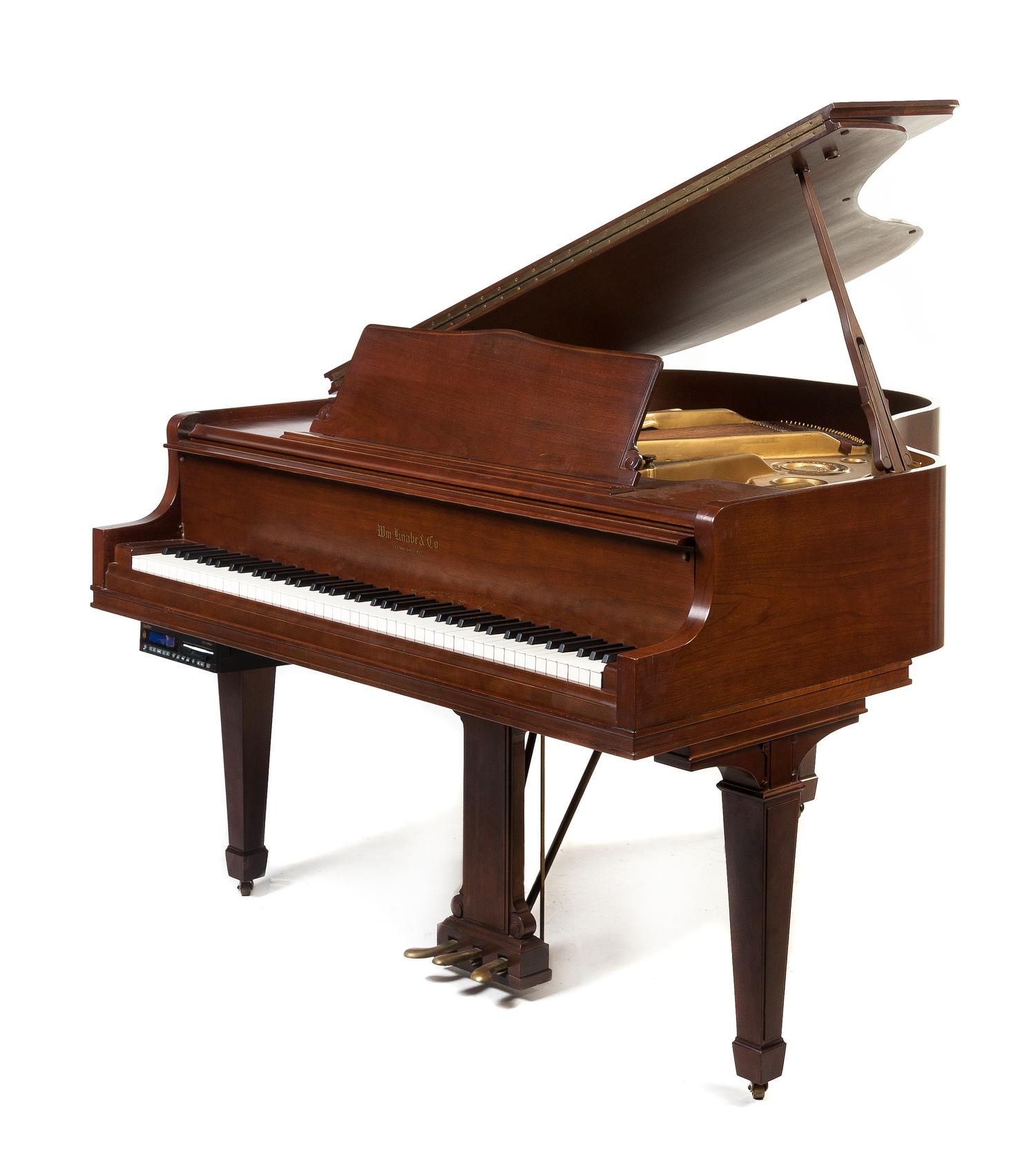 A William Knabe & Co. Baby Grand Player Piano, Length 63 inches.