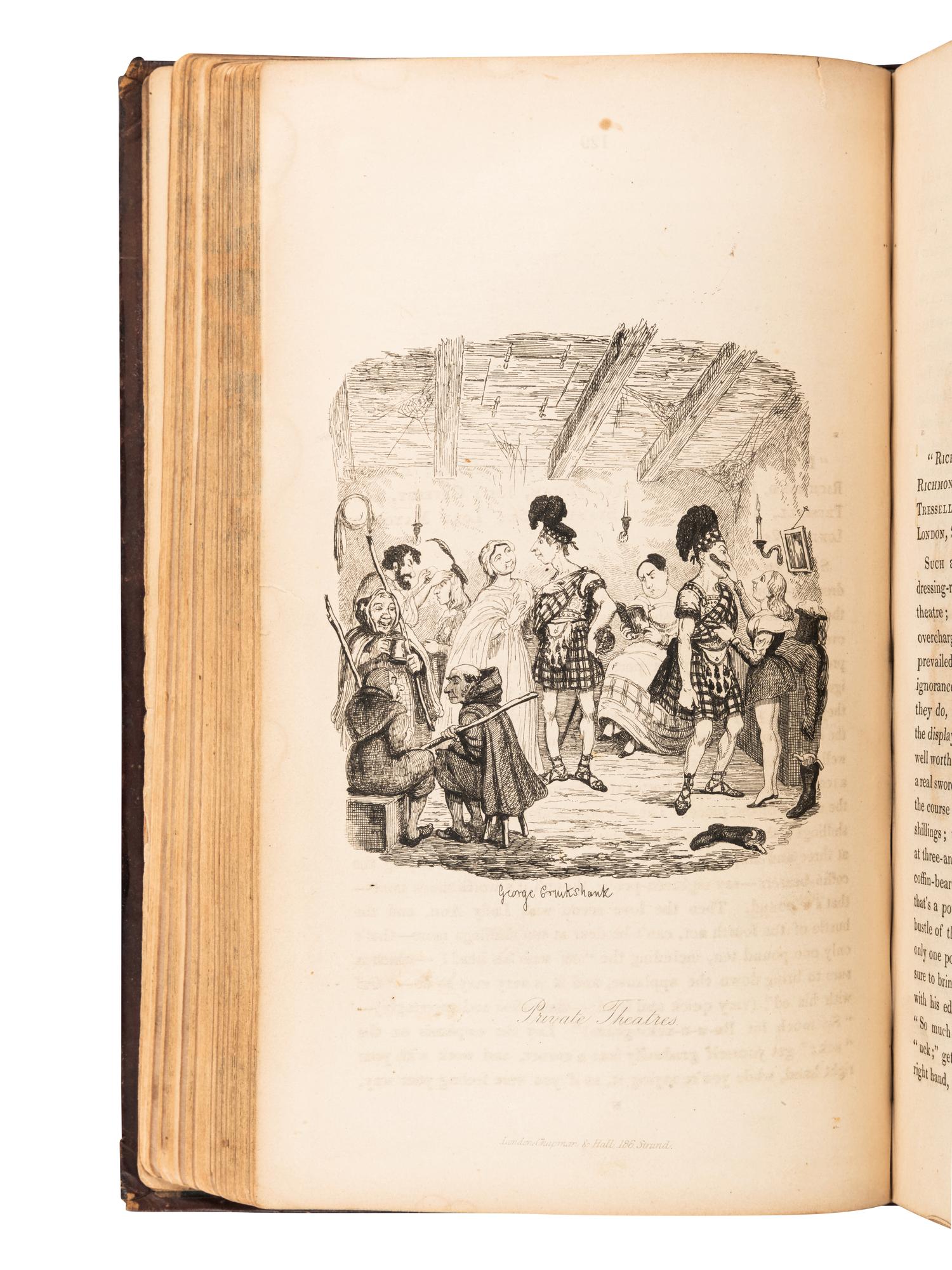 DICKENS, Charles (1812-1870). Sketches by Boz... New Edition, Complet e. London: Chapman and Hall, 1839.
