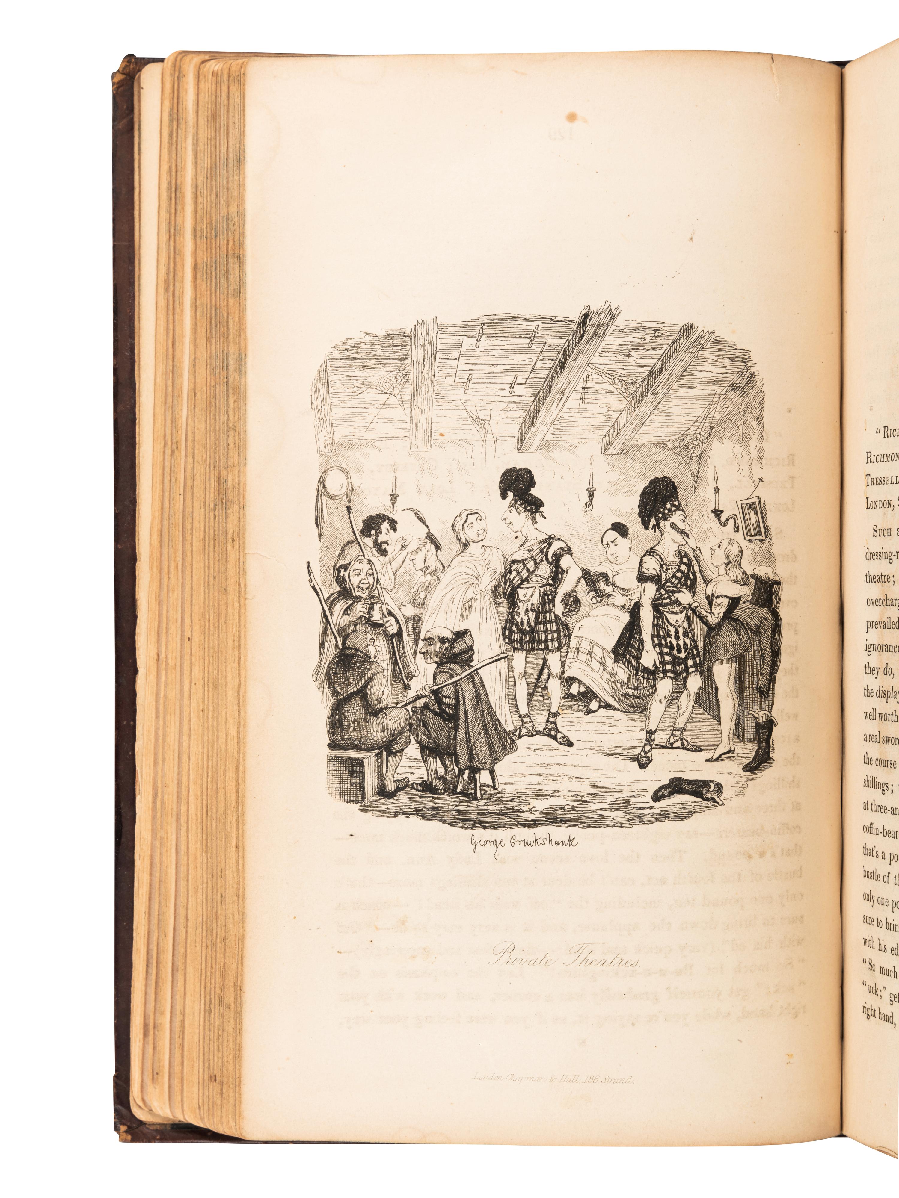 DICKENS, Charles (1812-1870). Sketches by Boz... New Edition, Complet e. London: Chapman and Hall, 1839.