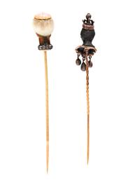 COLLECTION OF FIGURAL STICK PINS