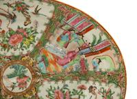 A Chinese Rose Medallion Porcelain Meat Platter