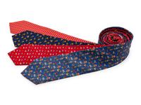 Four Salvatore Ferragamo Silk Ties,