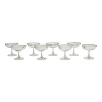 A Set of Eight Christofle Silver-Plate Sorbet Coupes
