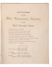 [WOMEN]. A group of 3 booklets related to women's organizations including the National Association of Colored Women.