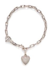 ROBERTO COIN, WHITE GOLD AND DIAMOND BRACELET